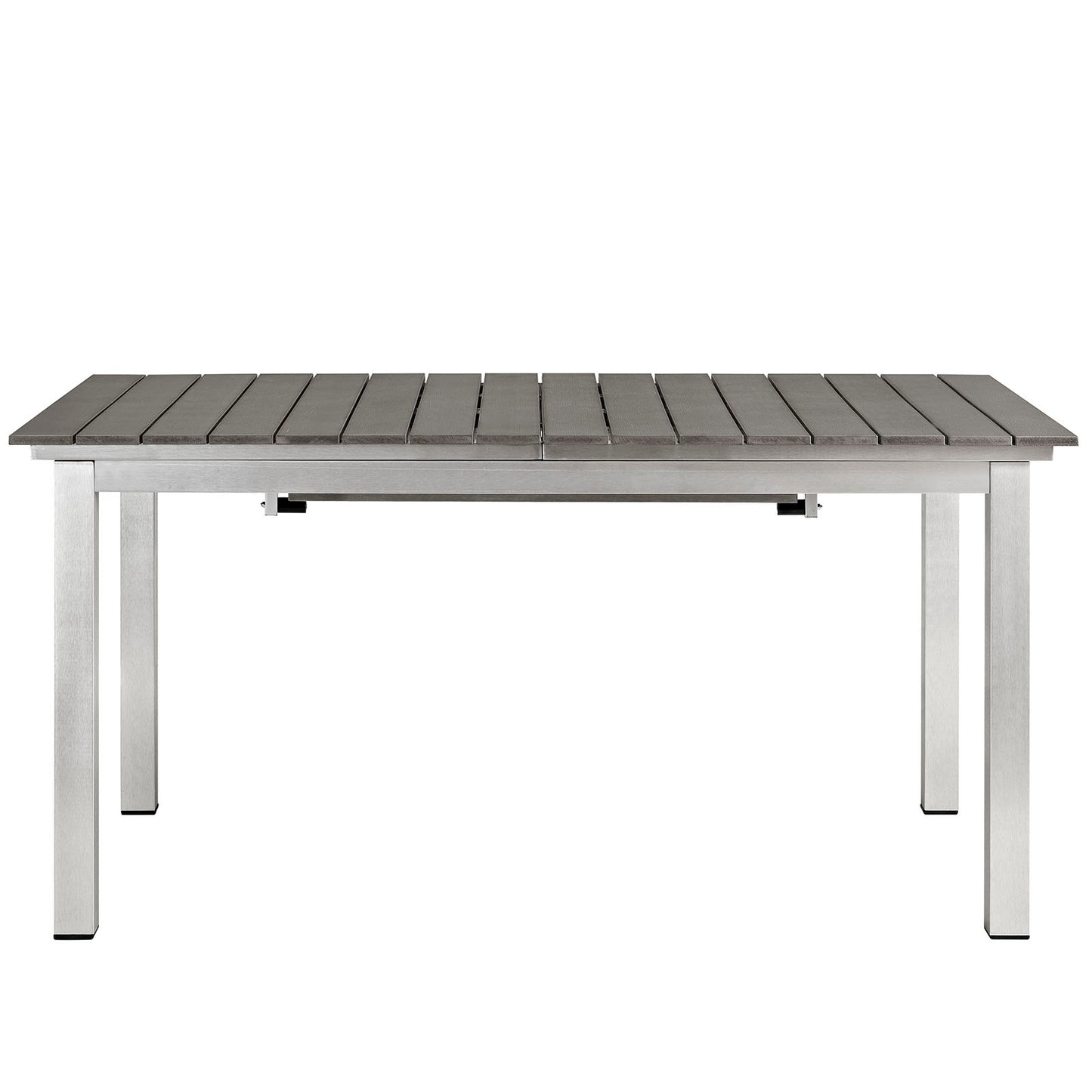 Modway Shore Outdoor Patio Wood Dining Table - Silver Gray | Dining Tables | Modishstore-7