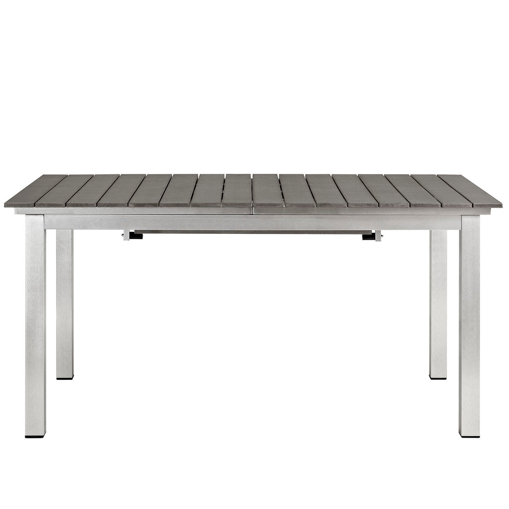 Modway Shore Outdoor Patio Wood Dining Table - Silver Gray - EEI-2257 | Dining Tables | Modishstore - 7