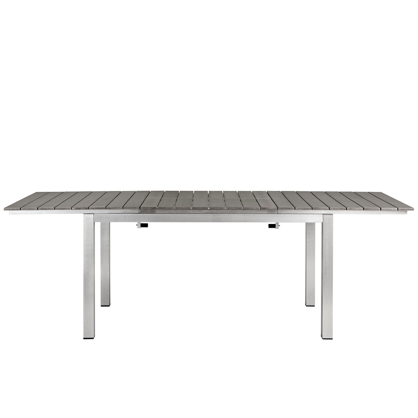Modway Shore Outdoor Patio Wood Dining Table - Silver Gray | Dining Tables | Modishstore-6