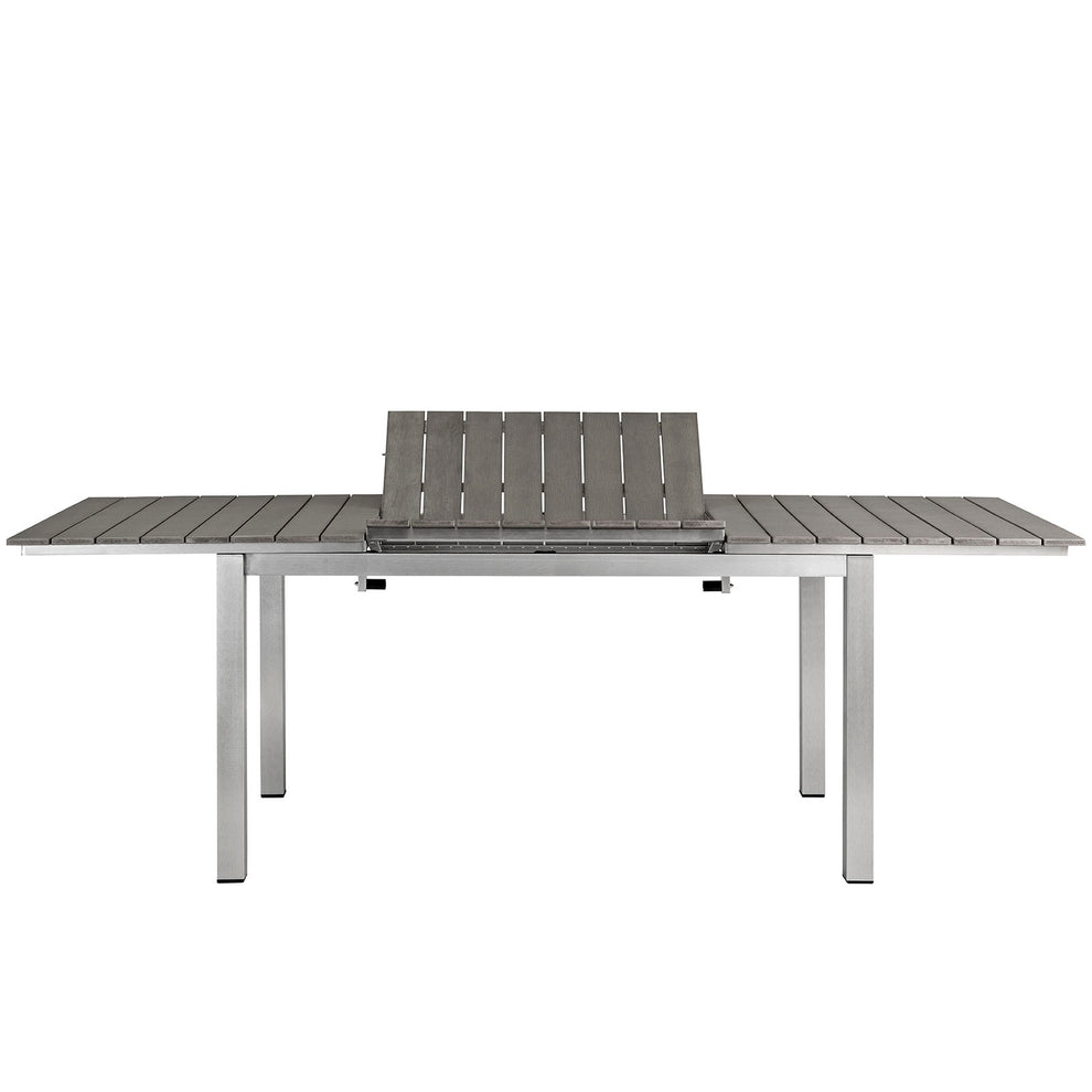 Modway Shore Outdoor Patio Wood Dining Table - Silver Gray - EEI-2257 | Dining Tables | Modishstore - 5