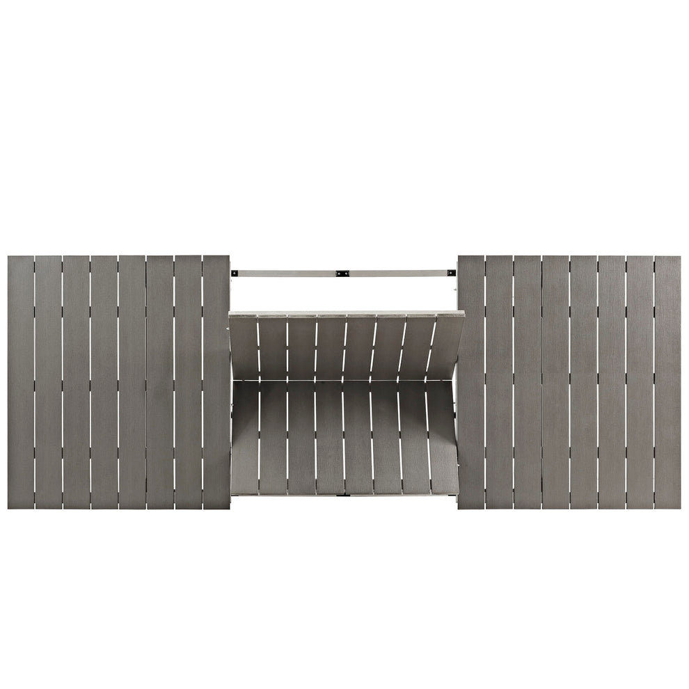 Modway Shore Outdoor Patio Wood Dining Table - Silver Gray - EEI-2257 | Dining Tables | Modishstore - 3