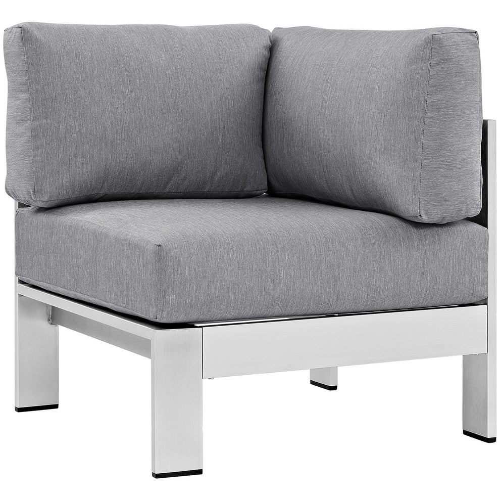 Modway Shore Outdoor Patio Aluminum Corner Sofa - EEI-2264 | Outdoor Sofas, Loveseats & Sectionals | Modishstore - 3