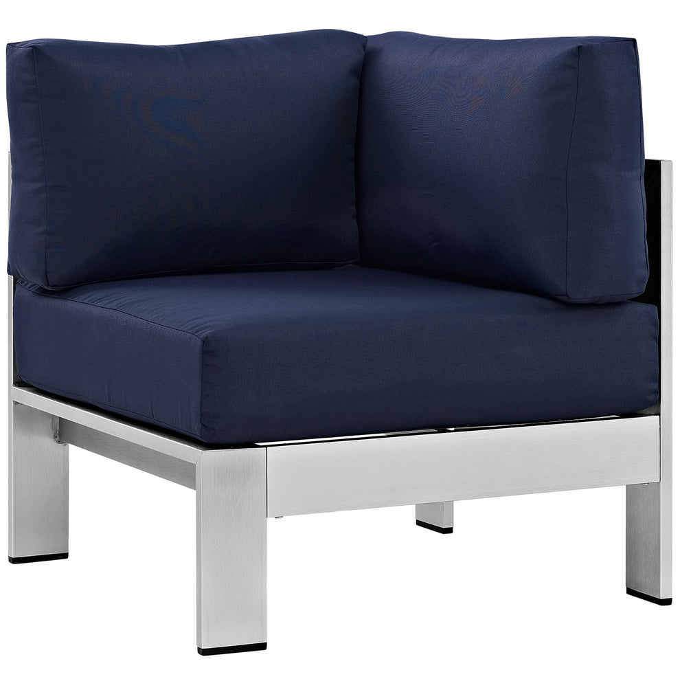 Modway Shore Outdoor Patio Aluminum Corner Sofa - EEI-2264 | Outdoor Sofas, Loveseats & Sectionals | Modishstore - 2