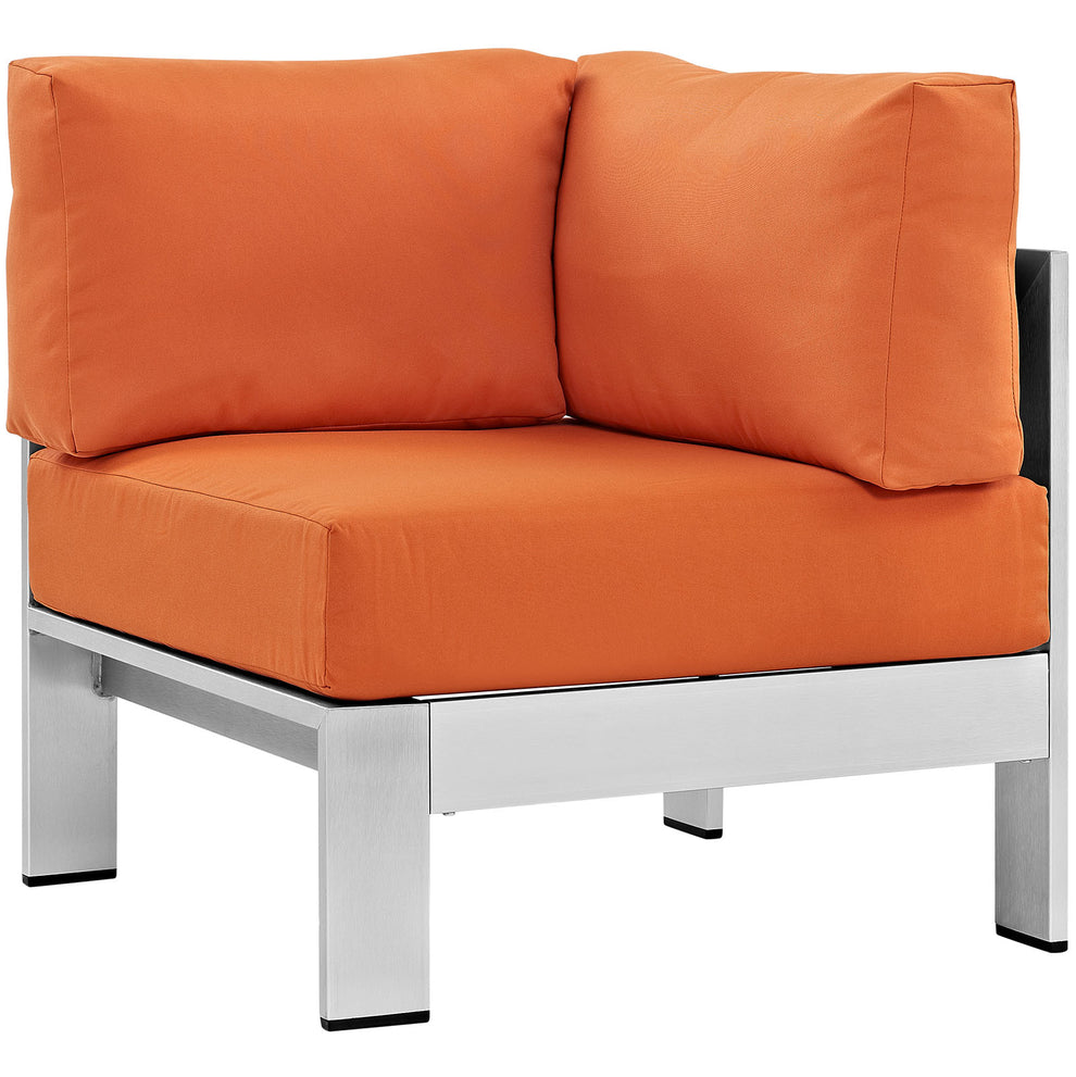 Modway Shore Outdoor Patio Aluminum Corner Sofa - EEI-2264 | Outdoor Sofas, Loveseats & Sectionals | Modishstore - 1