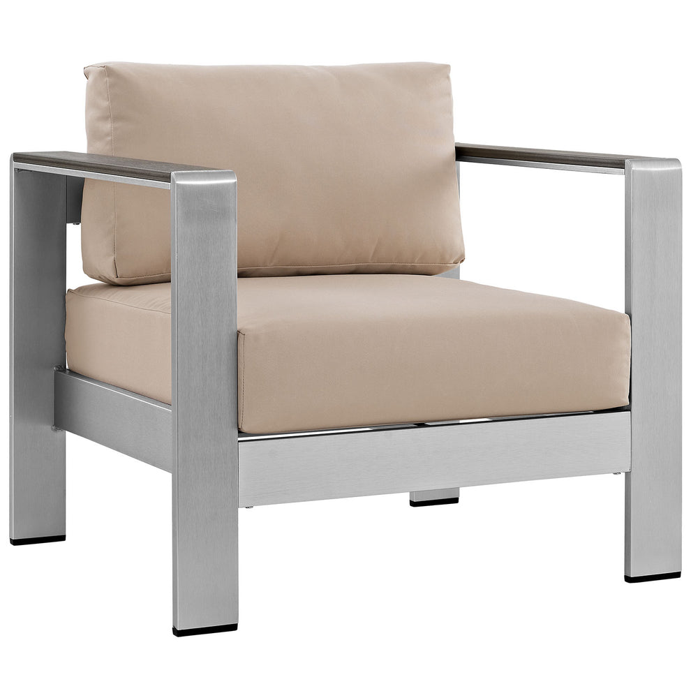 Modway Shore Outdoor Patio Aluminum Armchair - EEI-2266 | Armchairs | Modishstore - 4