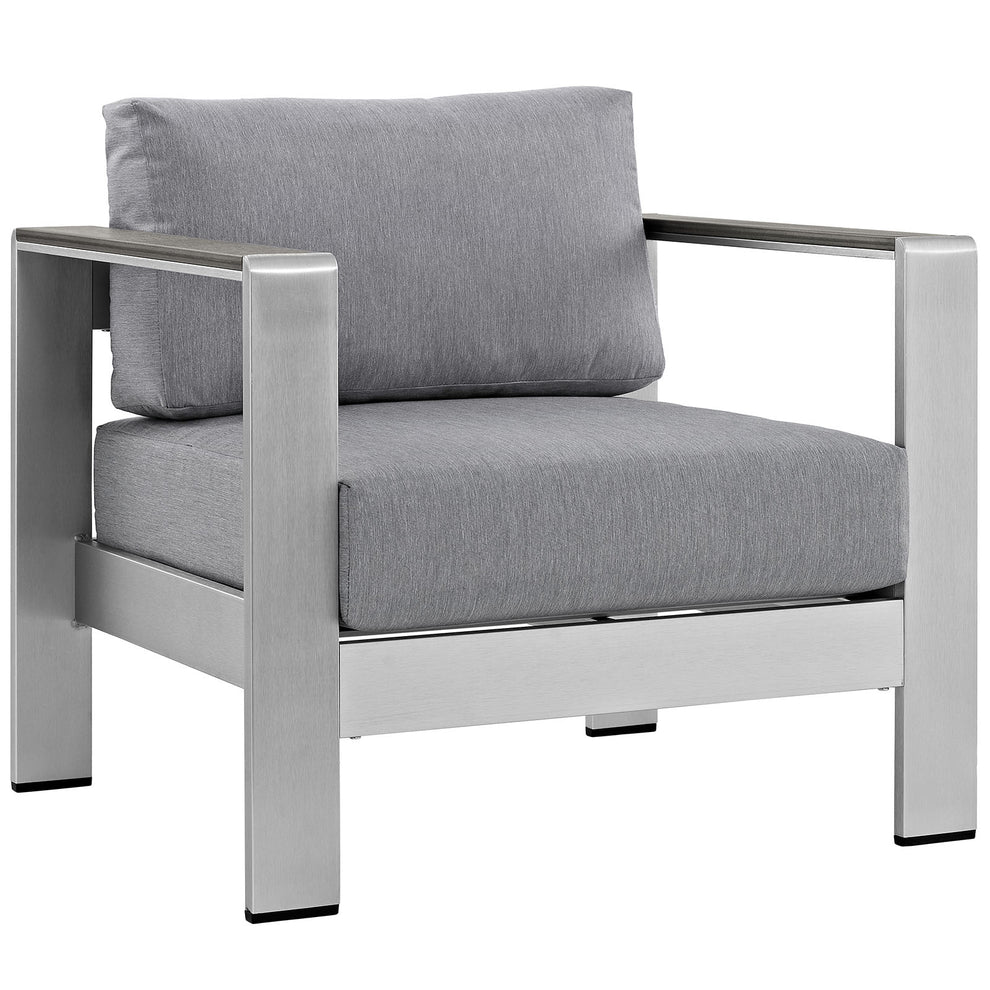 Modway Shore Outdoor Patio Aluminum Armchair - EEI-2266 | Armchairs | Modishstore - 3
