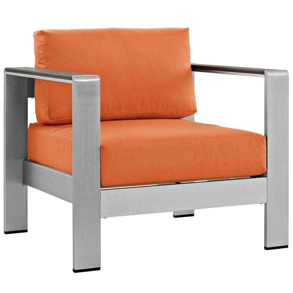 Modway Shore Outdoor Patio Aluminum Armchair - EEI-2266 | Armchairs | Modishstore - 1
