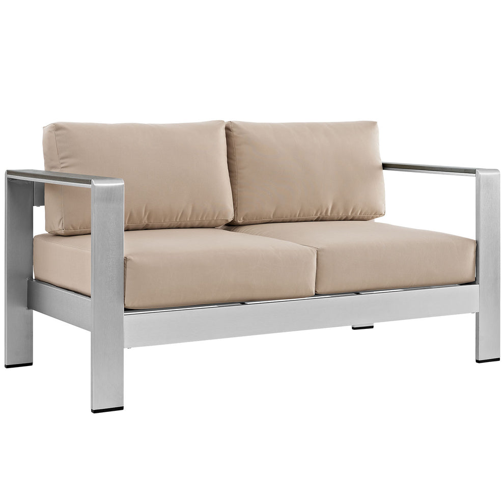 Modway Shore Outdoor Patio Aluminum Loveseat - EEI-2267 | Outdoor Sofas, Loveseats & Sectionals | Modishstore - 4