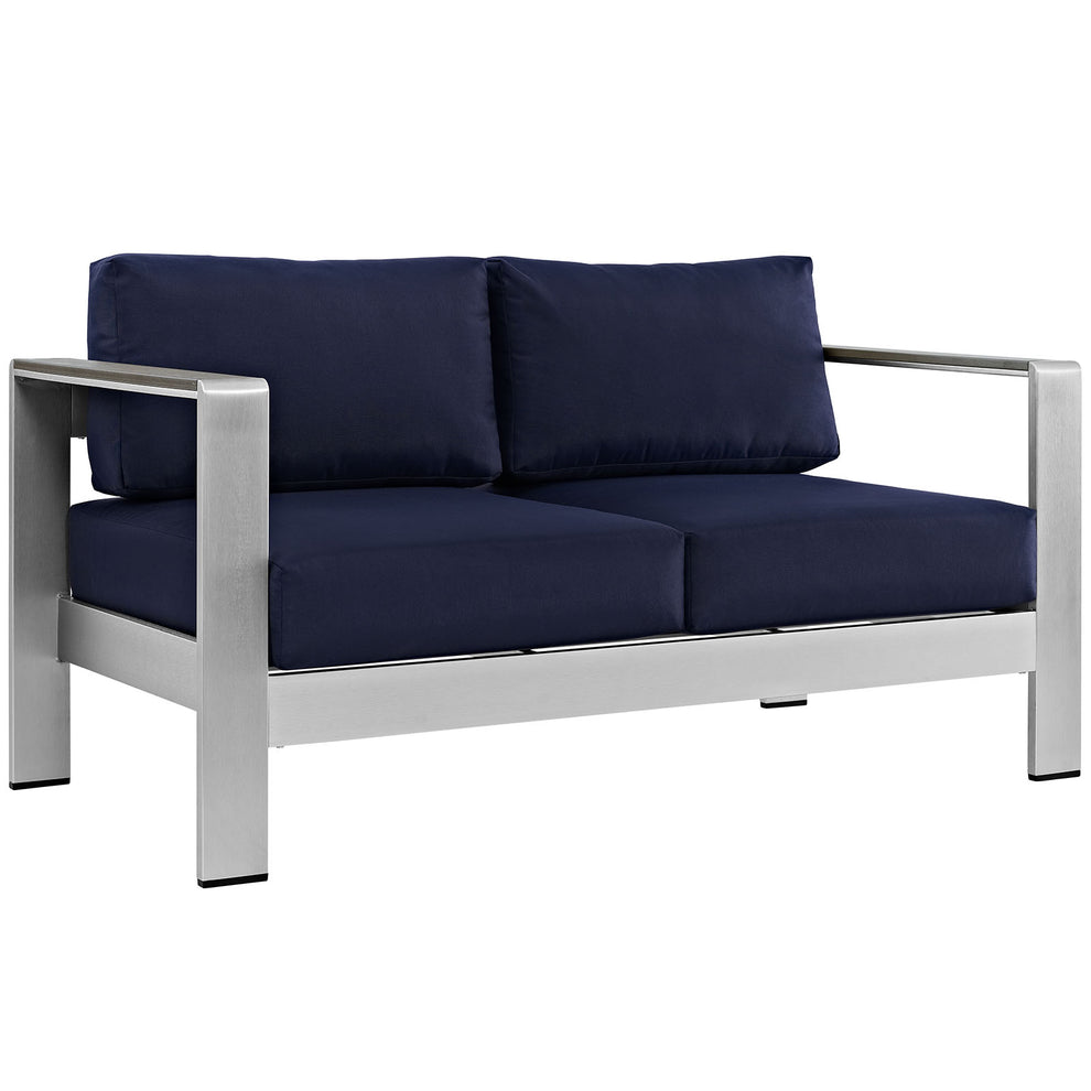 Modway Shore Outdoor Patio Aluminum Loveseat - EEI-2267 | Outdoor Sofas, Loveseats & Sectionals | Modishstore - 2