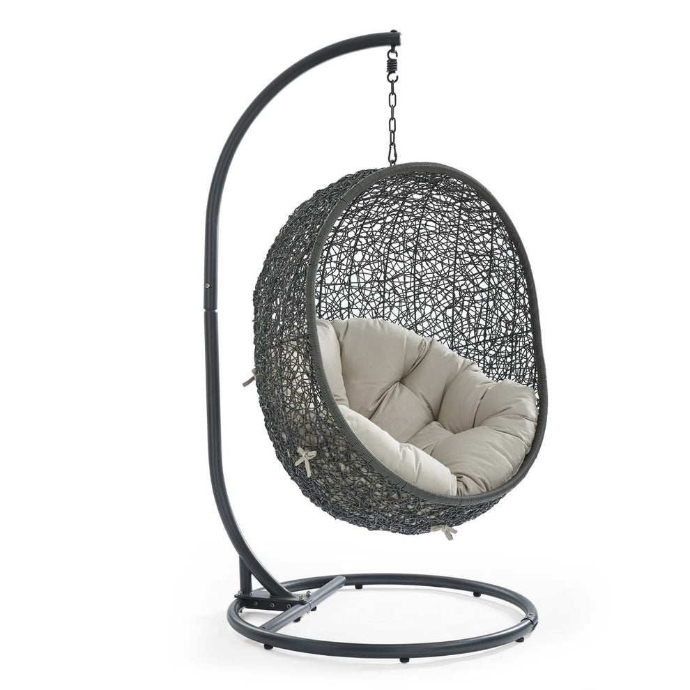 Modway Hide Outdoor Patio Swing Chair With Stand - EEI-2273 | Outdoor Porch Swings | Modishstore - 17