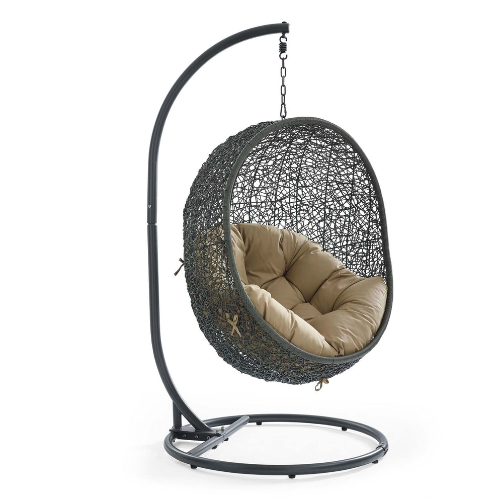 Modway Hide Outdoor Patio Swing Chair With Stand - EEI-2273 | Outdoor Porch Swings | Modishstore - 5