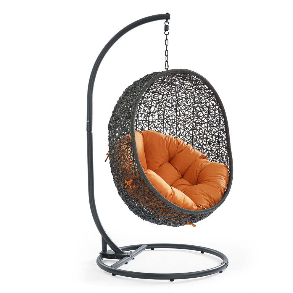 Modway Hide Outdoor Patio Swing Chair With Stand - EEI-2273 | Outdoor Porch Swings | Modishstore - 4