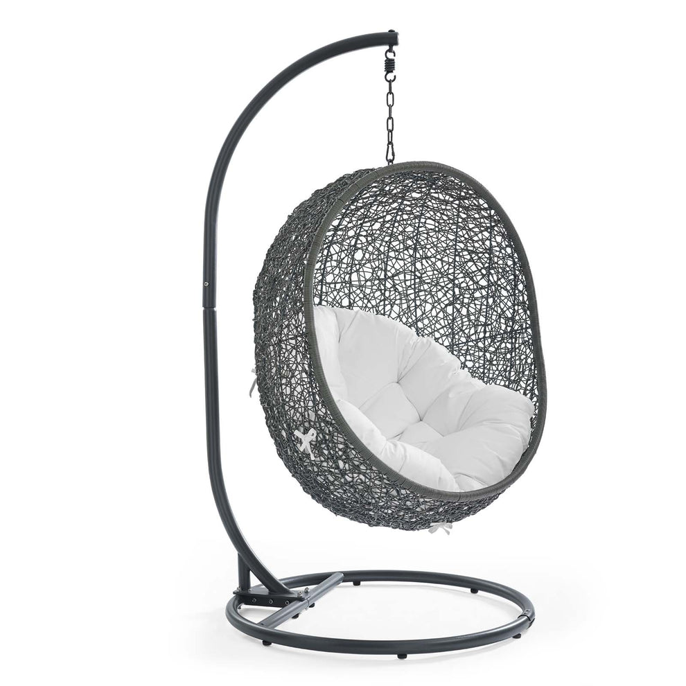Modway Hide Outdoor Patio Swing Chair With Stand - EEI-2273 | Outdoor Porch Swings | Modishstore - 2
