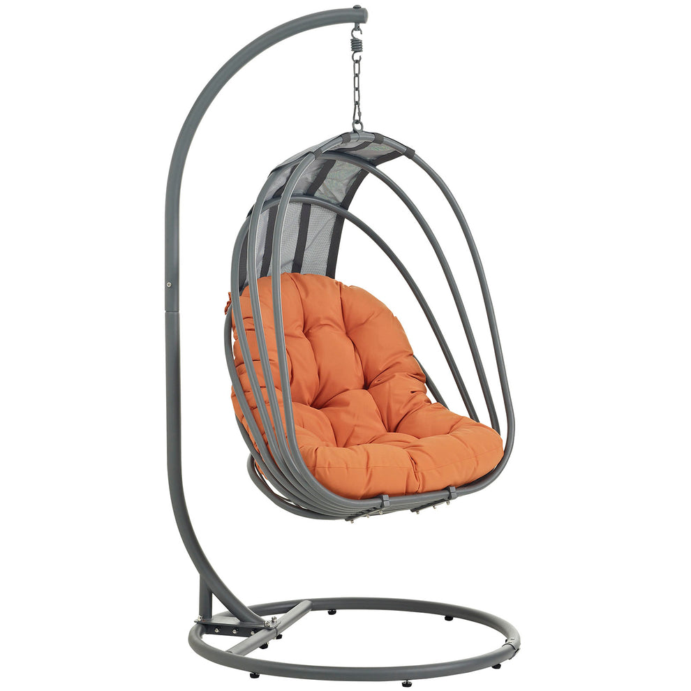 Whisk Outdoor Patio  Swing Chair With Stand By Modway - EEI-2275 | Outdoor Porch Swings | Modishstore - 2