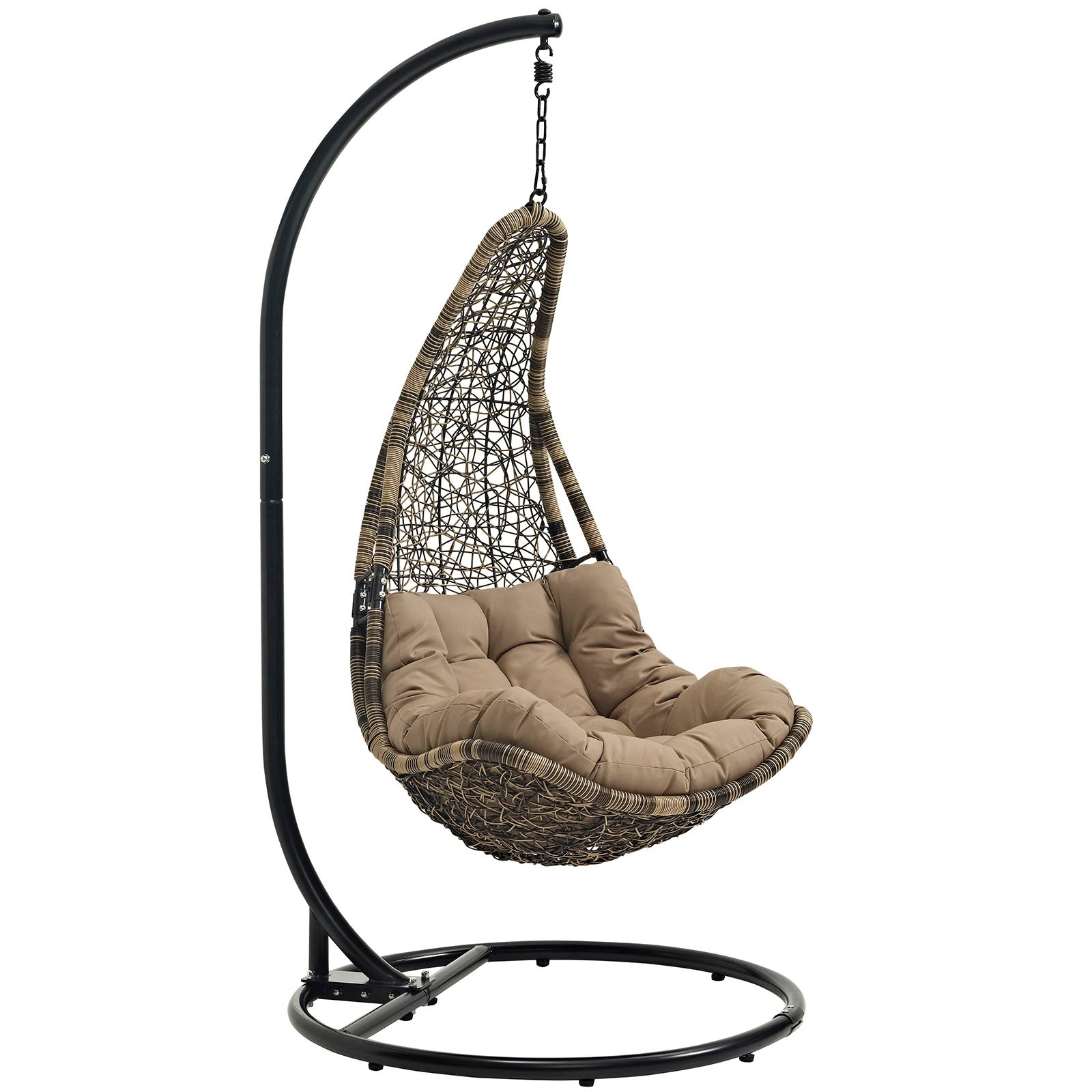 Modway Abate Outdoor Patio Swing Chair With Stand | Outdoor Porch Swings | Modishstore-4
