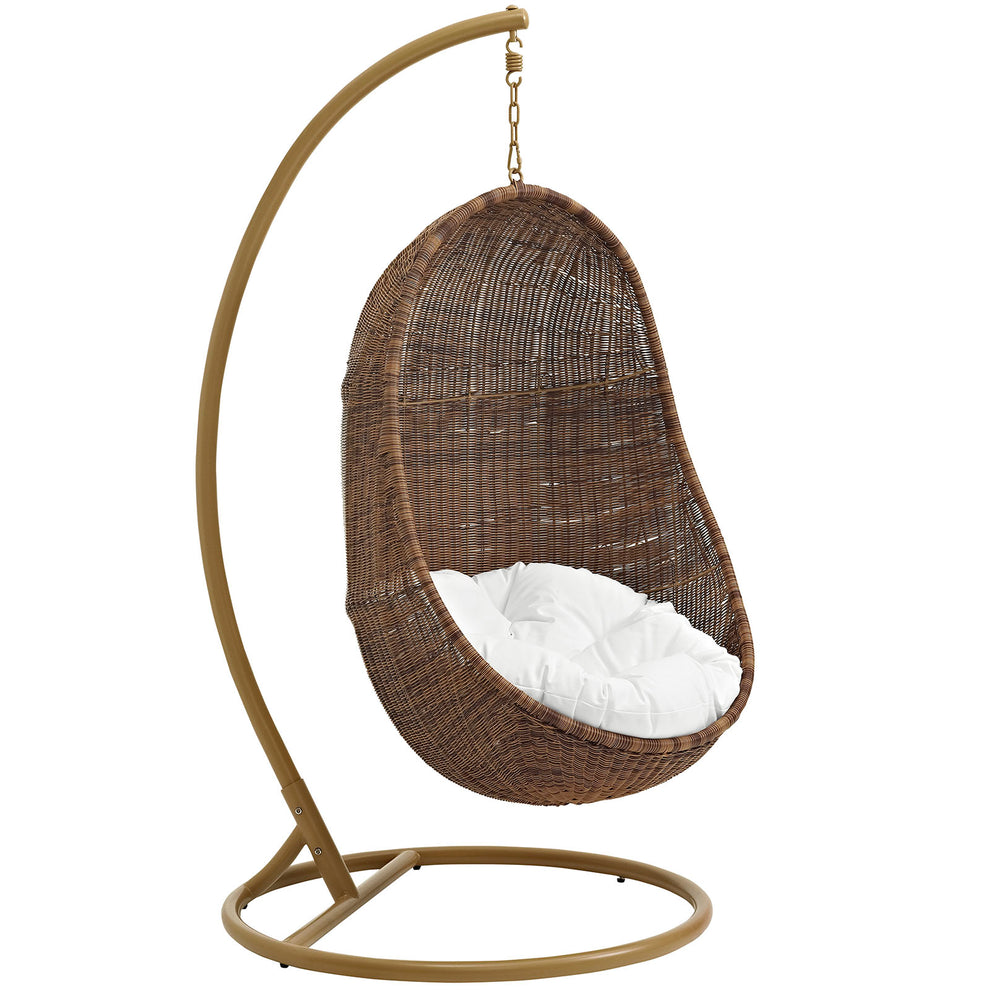 Bean Outdoor Patio Wood Swing Chair With Stand By Modway - EEI-2277 | Outdoor Patio Daybed | Modishstore - 2