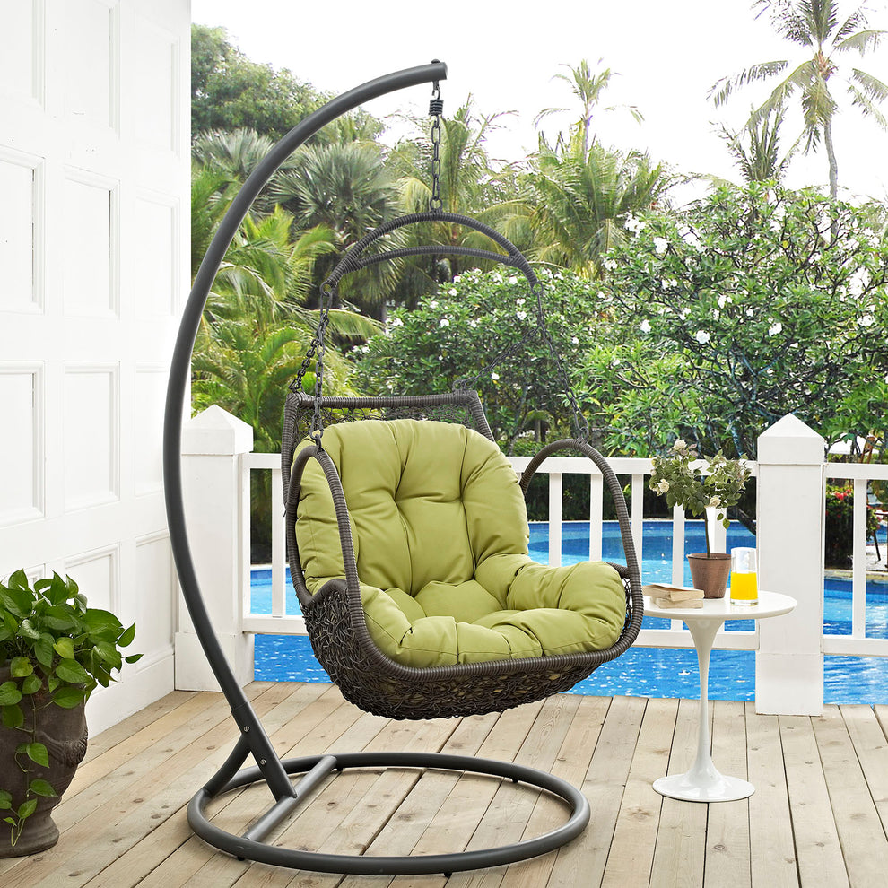 Modway Arbor Outdoor Patio Wood Swing Chair - EEI-2279 | Outdoor Porch Swings | Modishstore - 1
