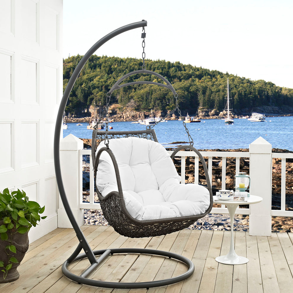 Modway Arbor Outdoor Patio Wood Swing Chair - EEI-2279 | Outdoor Porch Swings | Modishstore - 5