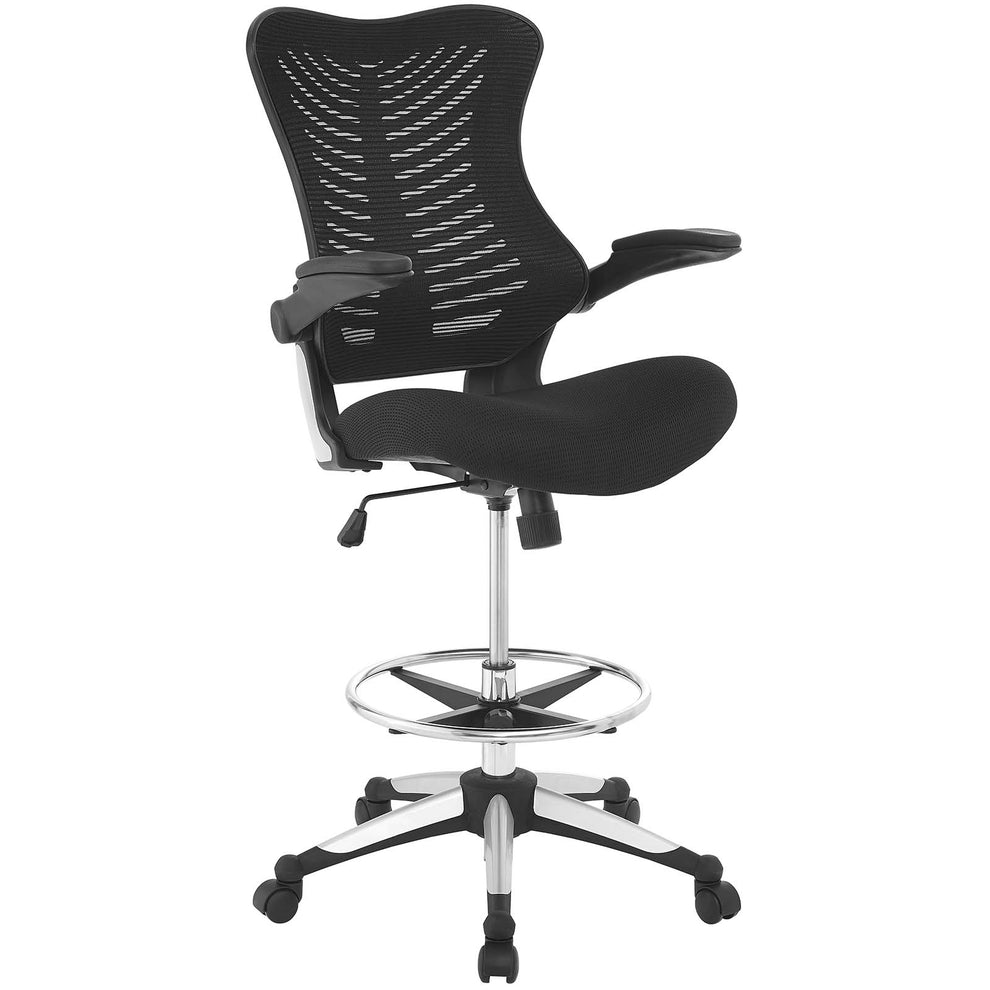 Modway Charge Drafting Chair - Black - EEI-2286 | Office Chairs | Modishstore - 2