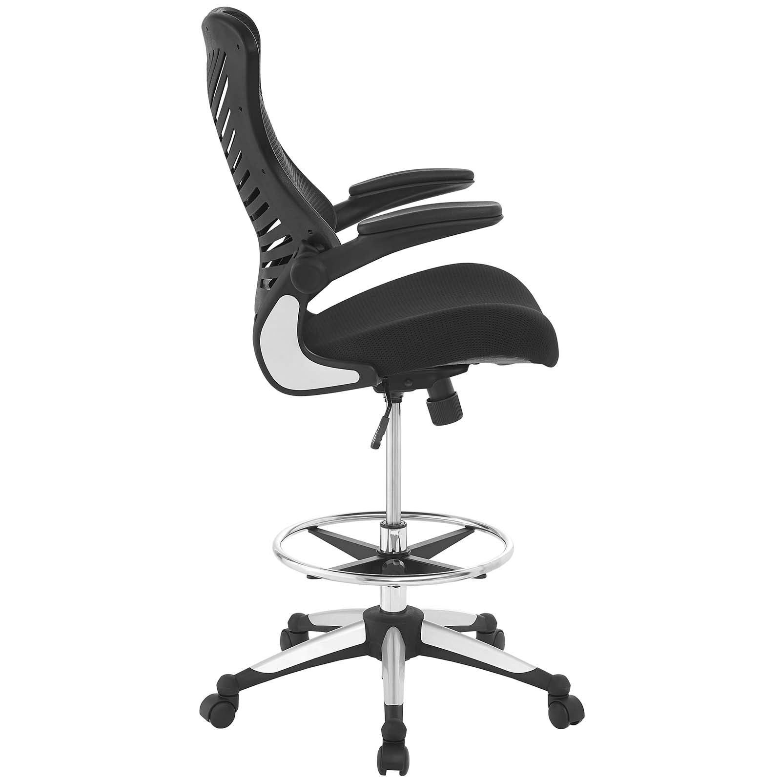 Modway Charge Drafting Chair - Black | Office Chairs | Modishstore-3