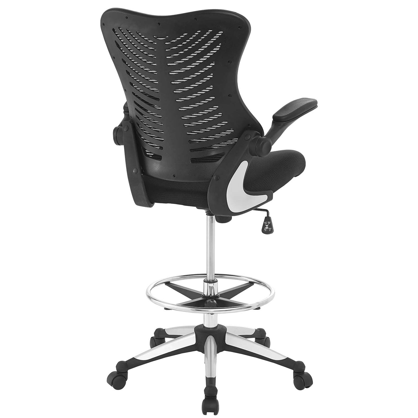 Modway Charge Drafting Chair - Black | Office Chairs | Modishstore-4