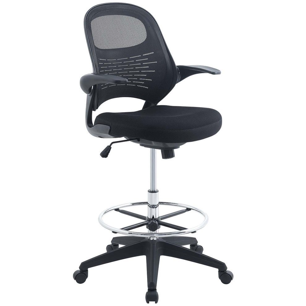Modway Advance Drafting Chair - Black - EEI-2290 | Office Chairs | Modishstore - 2