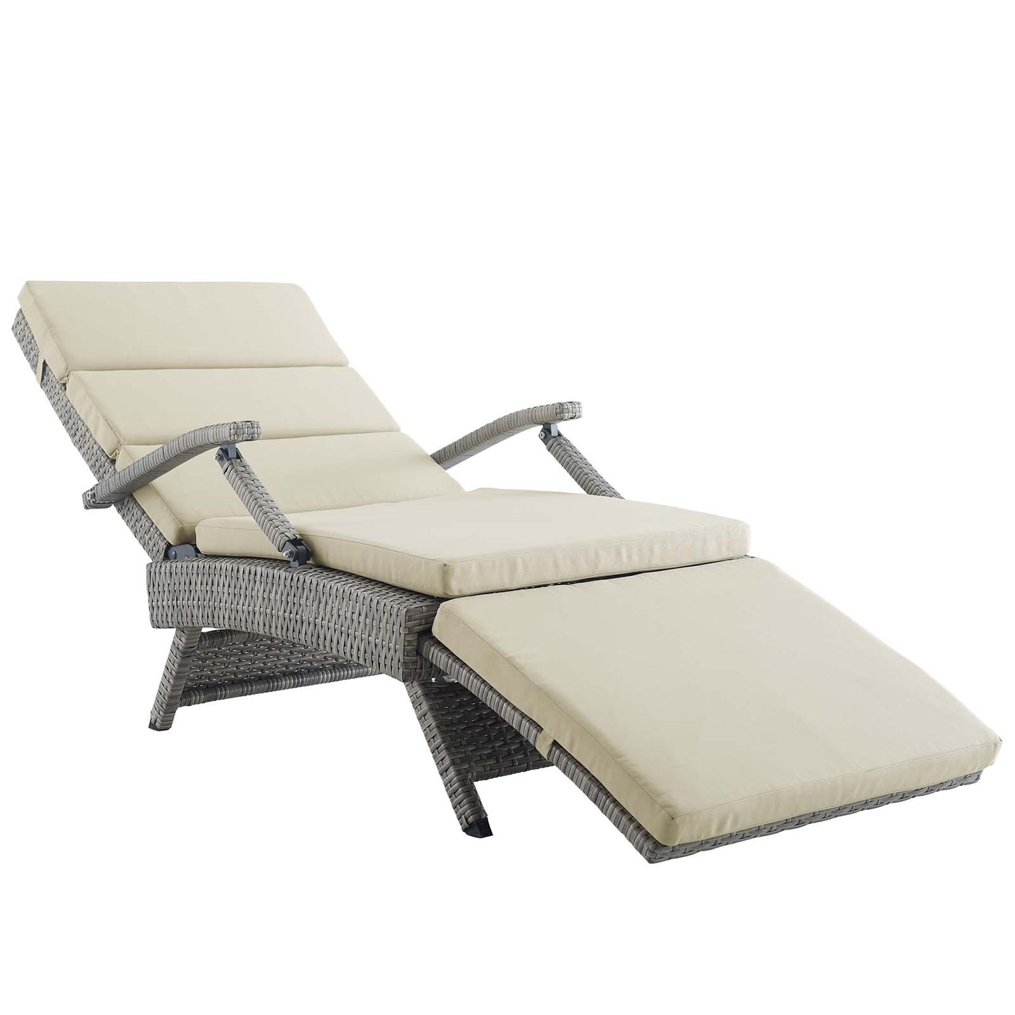 Modway Envisage Chaise Outdoor Patio Wicker Rattan Lounge Chair | Lounge Chairs | Modishstore-57