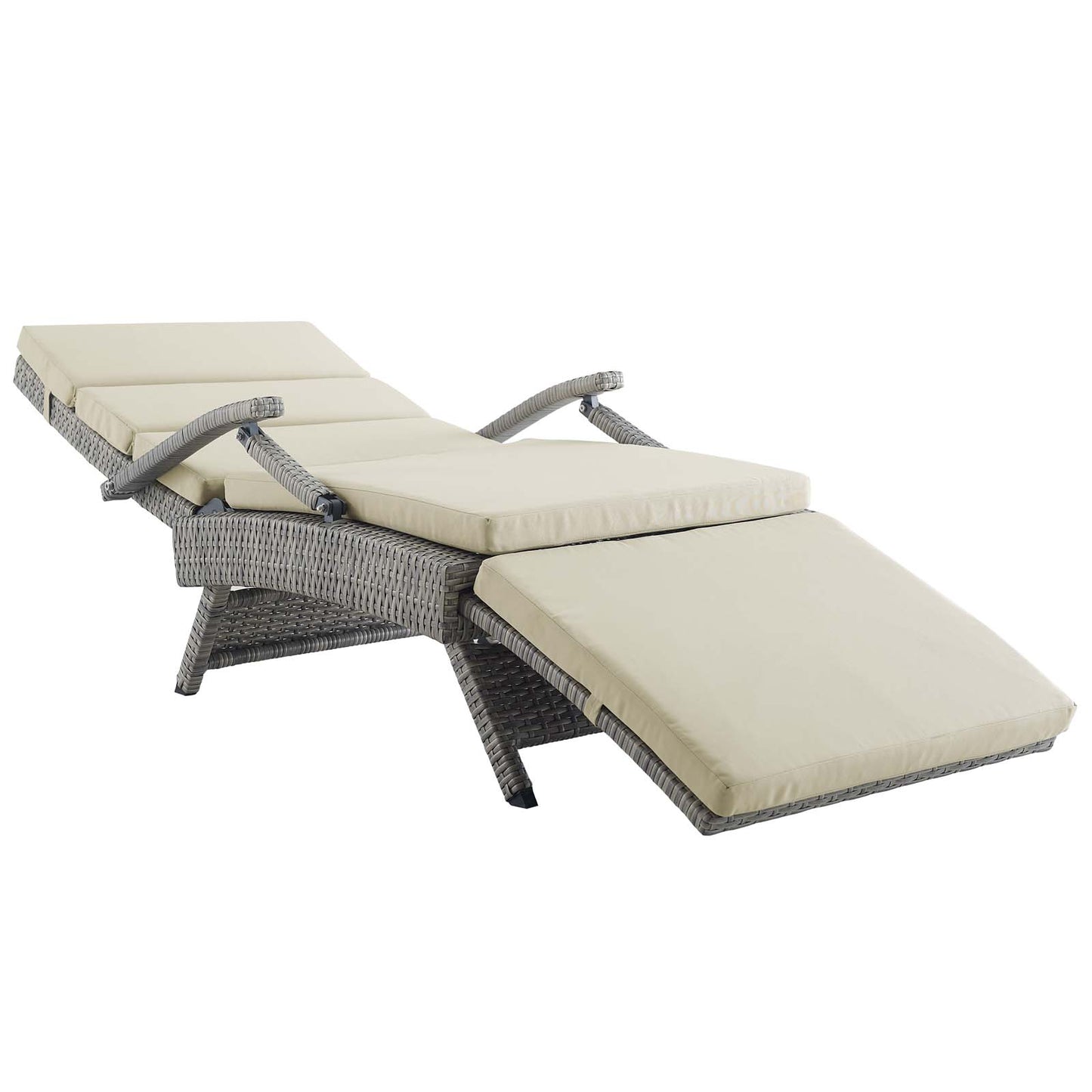 Modway Envisage Chaise Outdoor Patio Wicker Rattan Lounge Chair | Lounge Chairs | Modishstore-58
