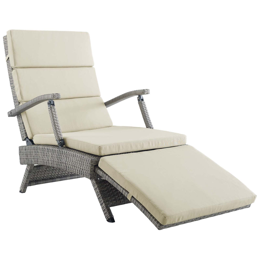 Modway Envisage Chaise Outdoor Patio Wicker Rattan Lounge Chair - EEI-2301 | Outdoor Chaise Lounges | Modishstore - 55