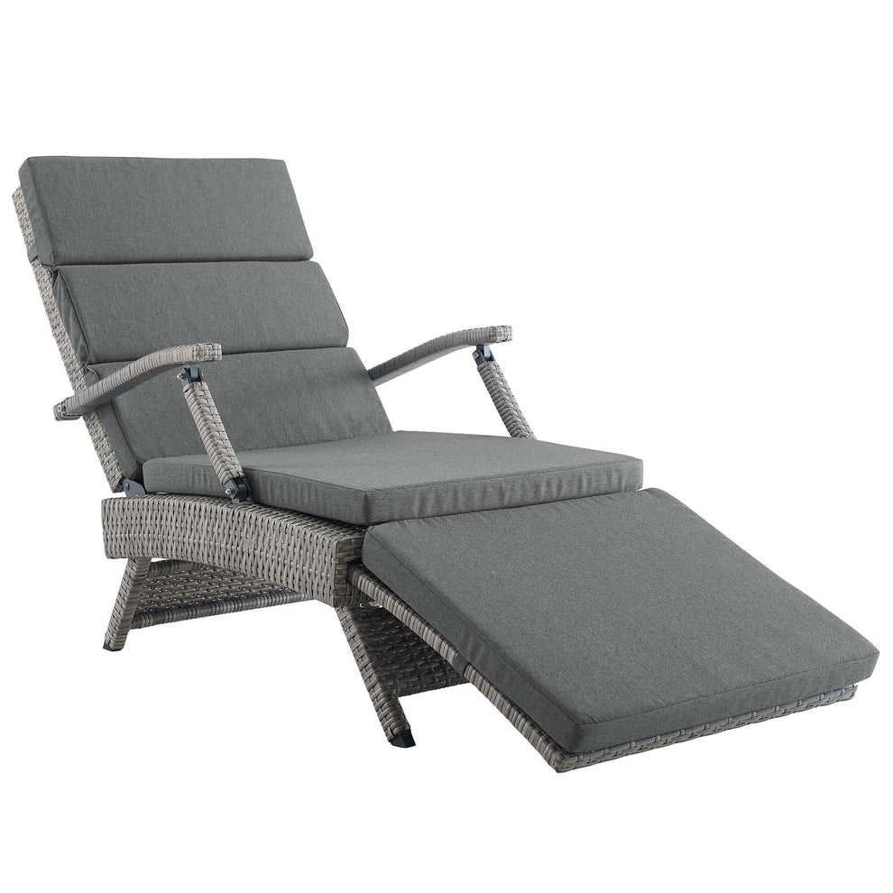 Modway Envisage Chaise Outdoor Patio Wicker Rattan Lounge Chair - EEI-2301 | Outdoor Chaise Lounges | Modishstore - 49