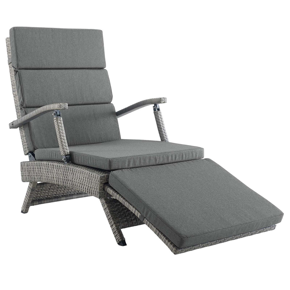Modway Envisage Chaise Outdoor Patio Wicker Rattan Lounge Chair - EEI-2301 | Outdoor Chaise Lounges | Modishstore - 48