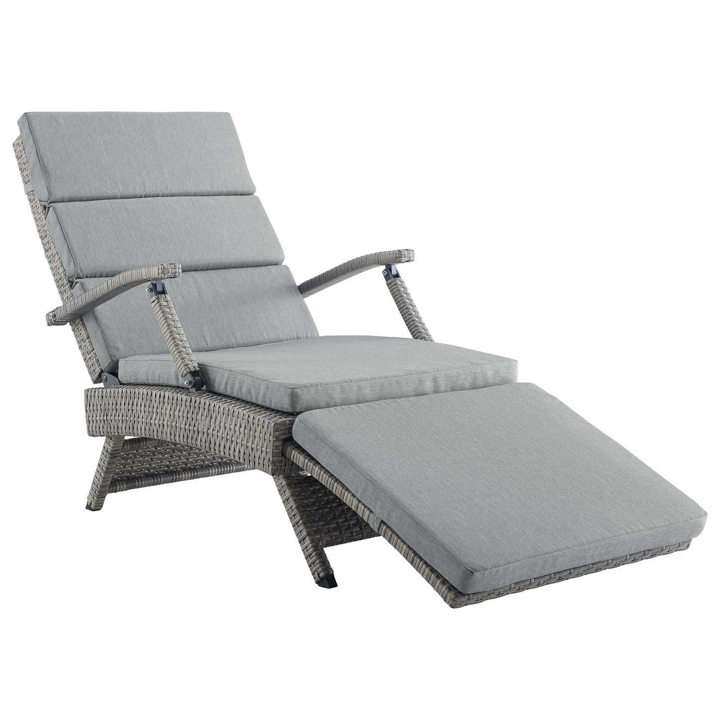 Modway Envisage Chaise Outdoor Patio Wicker Rattan Lounge Chair | Lounge Chairs | Modishstore-44