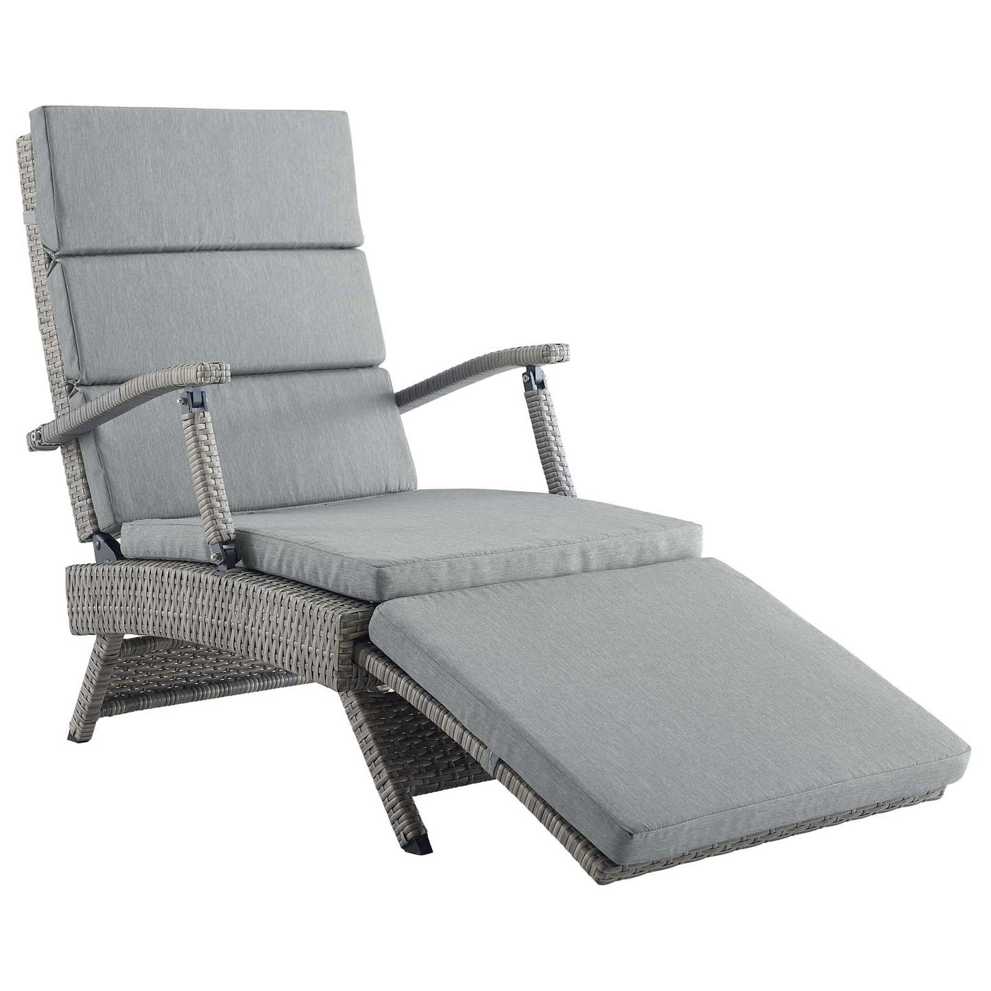 Modway Envisage Chaise Outdoor Patio Wicker Rattan Lounge Chair | Lounge Chairs | Modishstore-43