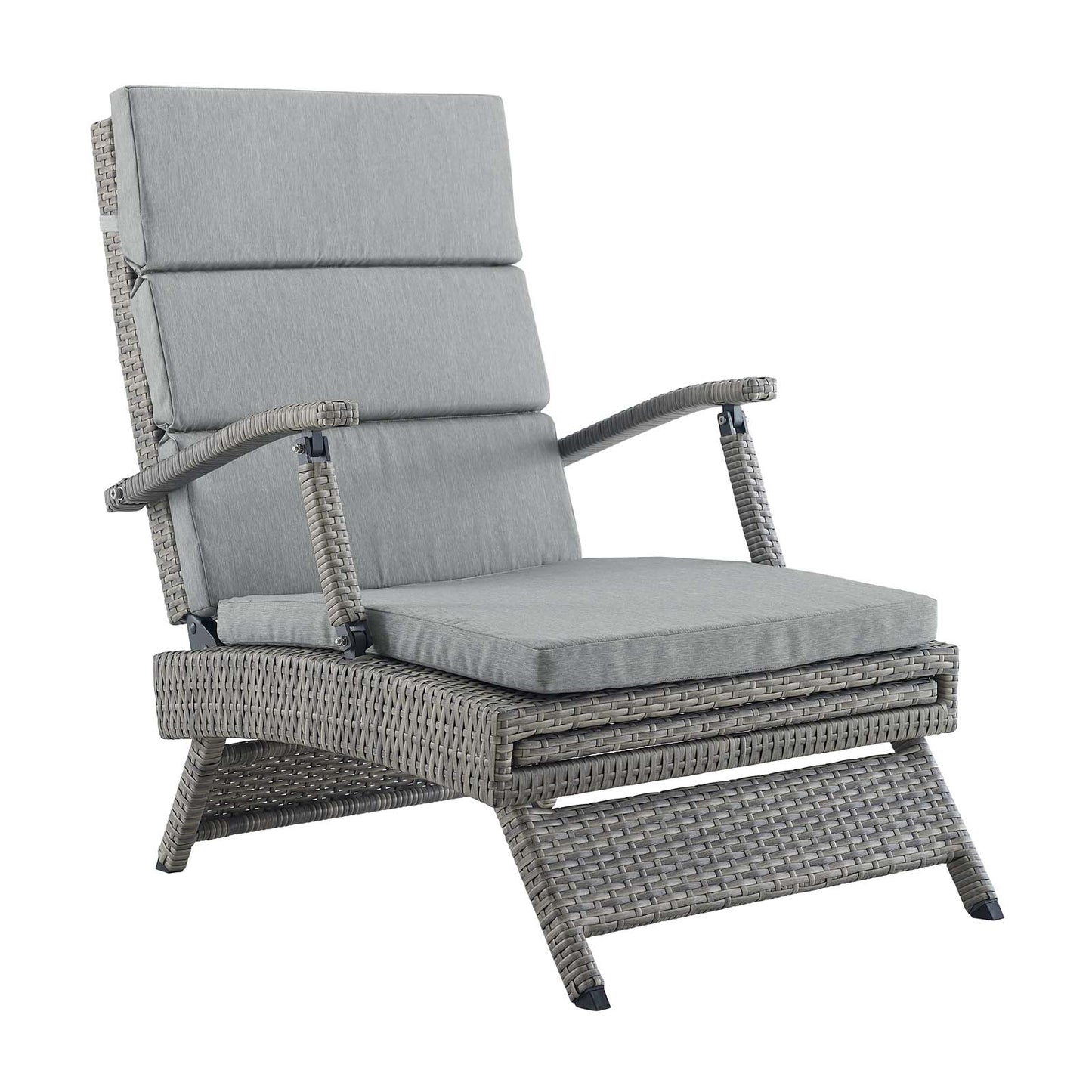 Modway Envisage Chaise Outdoor Patio Wicker Rattan Lounge Chair | Lounge Chairs | Modishstore-42