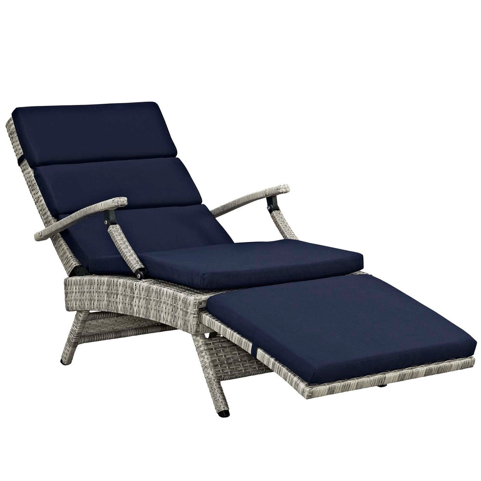 Modway Envisage Chaise Outdoor Patio Wicker Rattan Lounge Chair - EEI-2301 | Outdoor Chaise Lounges | Modishstore - 17