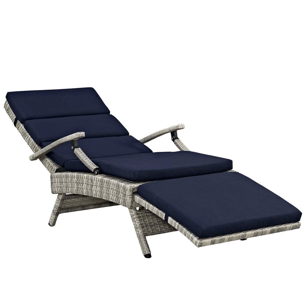 Modway Envisage Chaise Outdoor Patio Wicker Rattan Lounge Chair - EEI-2301 | Outdoor Chaise Lounges | Modishstore - 19