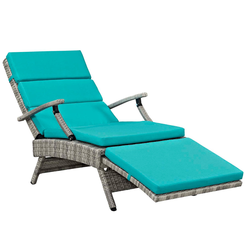 Modway Envisage Chaise Outdoor Patio Wicker Rattan Lounge Chair - EEI-2301 | Outdoor Chaise Lounges | Modishstore - 8