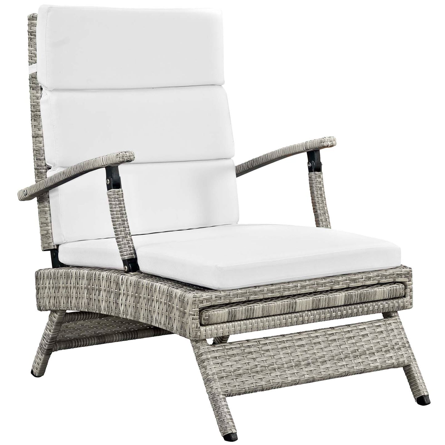 Modway Envisage Chaise Outdoor Patio Wicker Rattan Lounge Chair | Lounge Chairs | Modishstore-13
