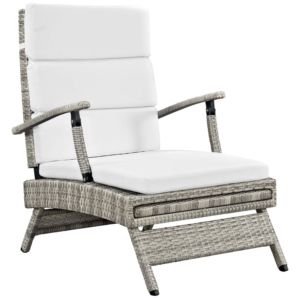 Modway Envisage Chaise Outdoor Patio Wicker Rattan Lounge Chair - EEI-2301 | Outdoor Chaise Lounges | Modishstore - 13