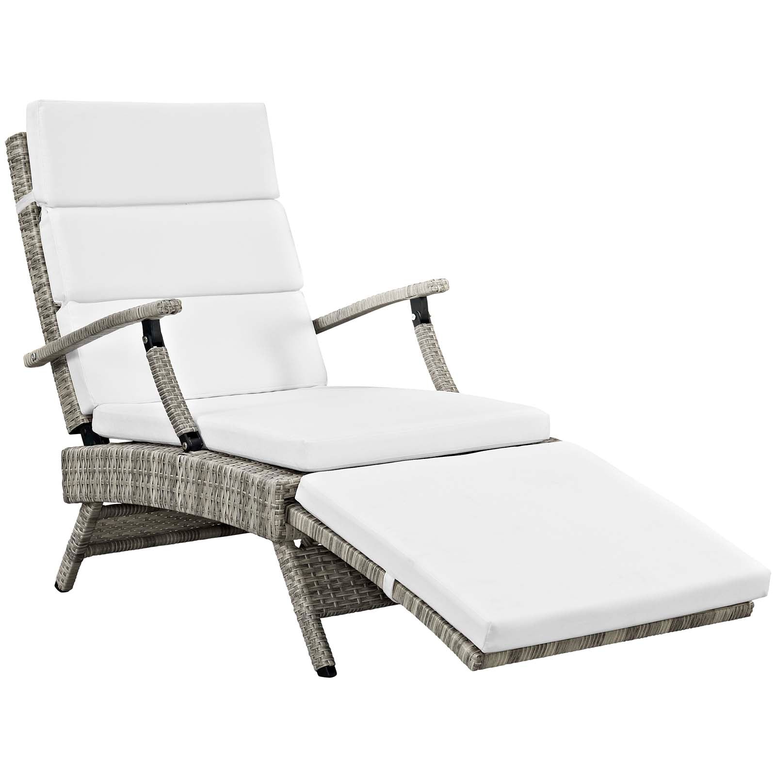 Modway Envisage Chaise Outdoor Patio Wicker Rattan Lounge Chair | Lounge Chairs | Modishstore-16