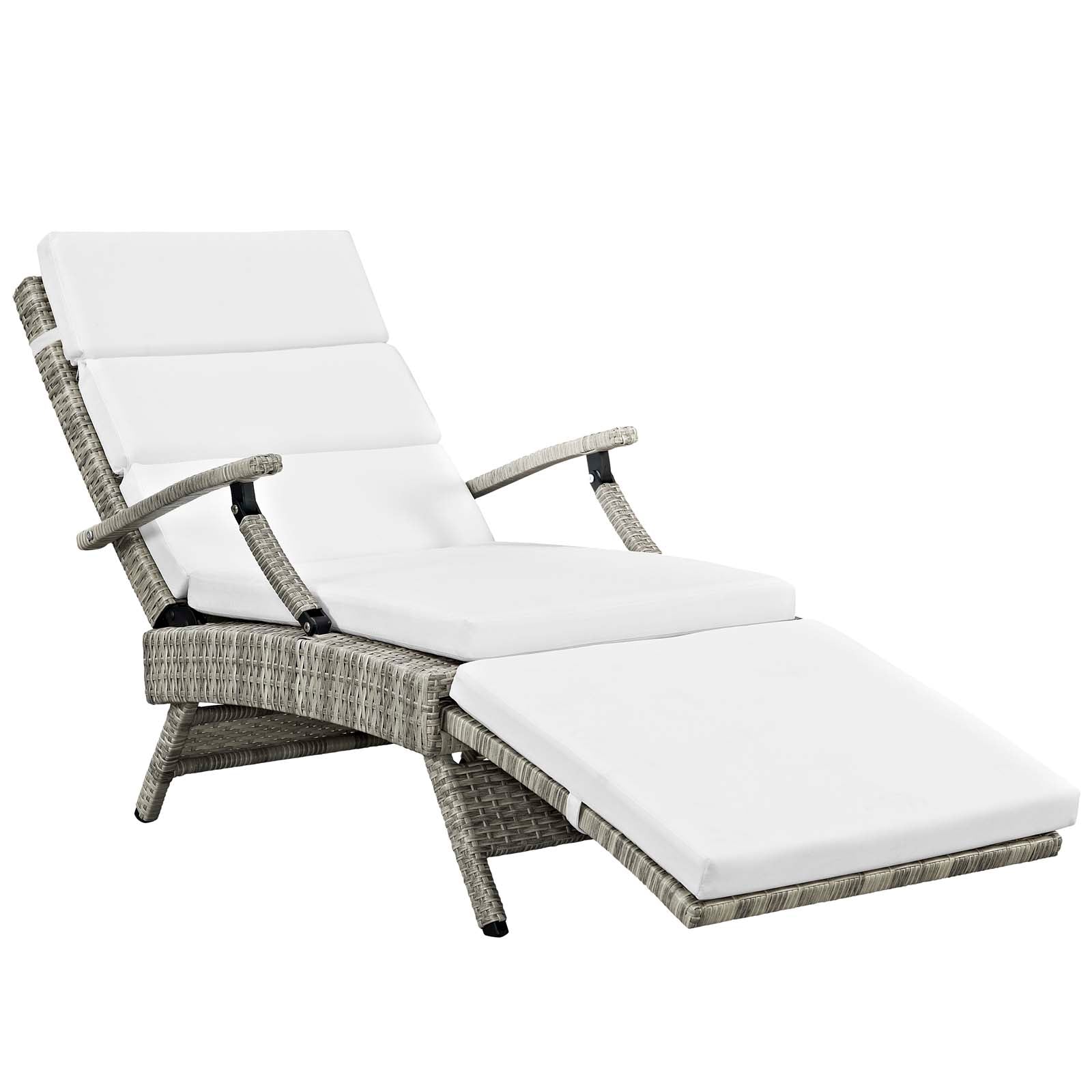 Modway Envisage Chaise Outdoor Patio Wicker Rattan Lounge Chair | Lounge Chairs | Modishstore-18