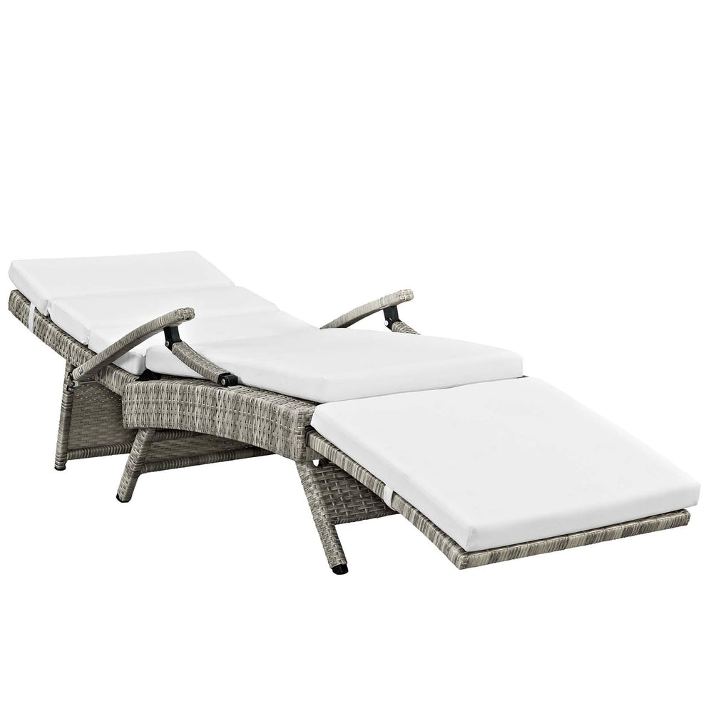 Modway Envisage Chaise Outdoor Patio Wicker Rattan Lounge Chair - EEI-2301 | Outdoor Chaise Lounges | Modishstore - 23