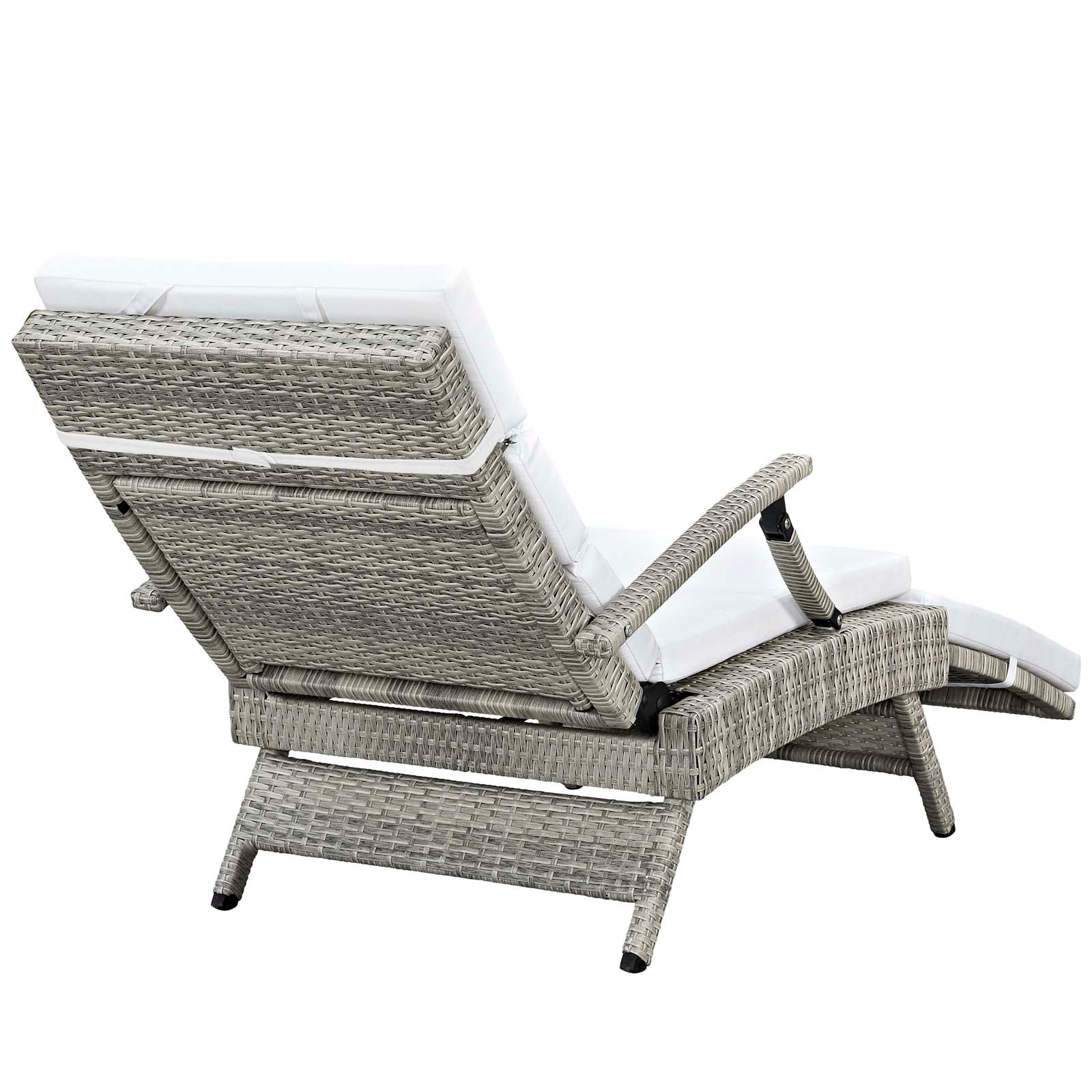 Modway Envisage Chaise Outdoor Patio Wicker Rattan Lounge Chair | Lounge Chairs | Modishstore-28