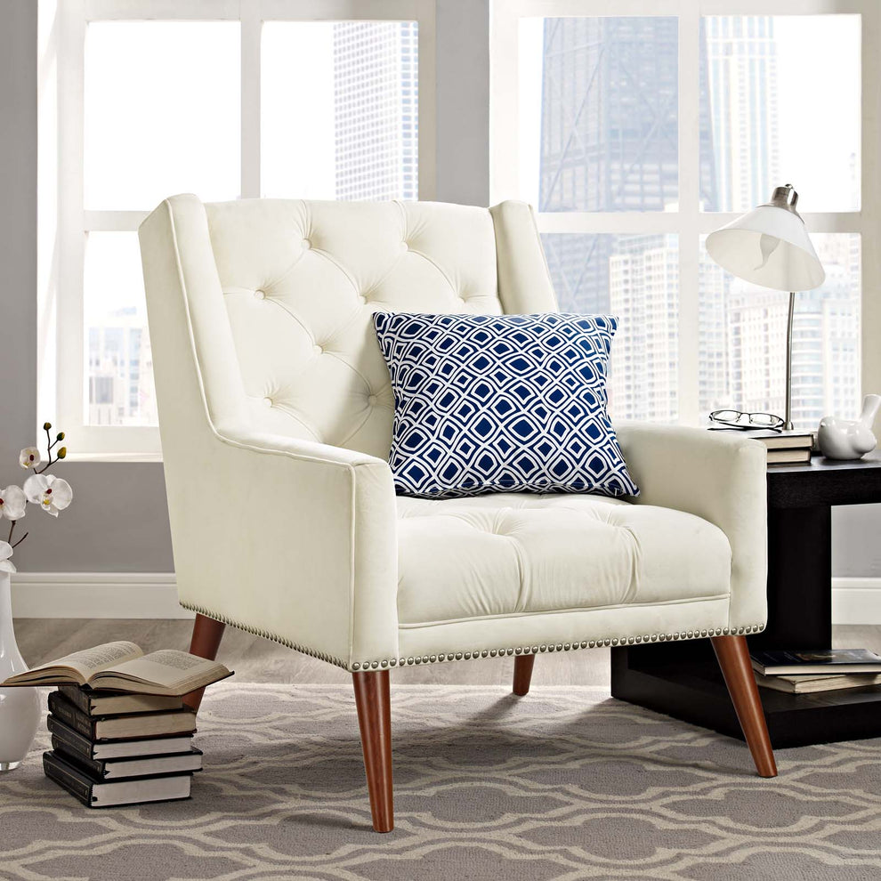 Peruse Velvet Armchair By Modway - EEI-2306 | Armchairs | Modishstore - 11