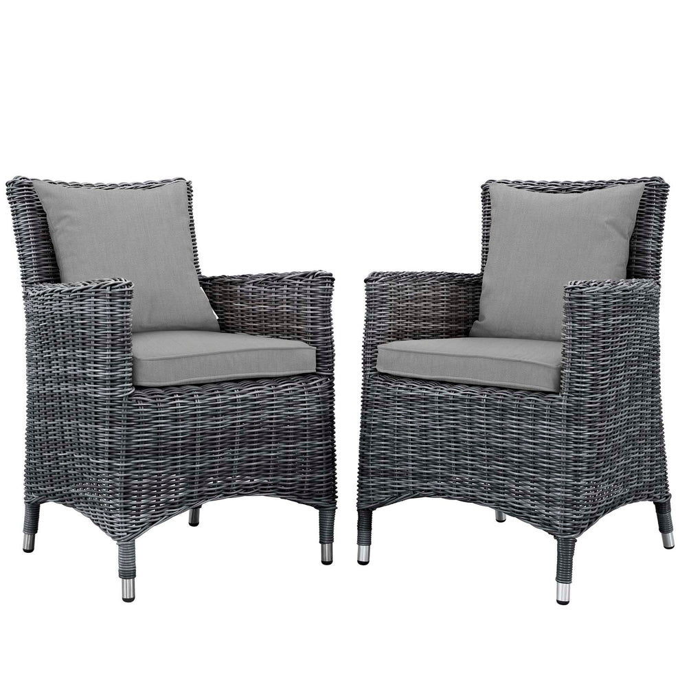 Modway Summon 2 Piece Outdoor Patio Sunbrella Dining Set - EEI-2313 | Outdoor Chairs | Modishstore - 1