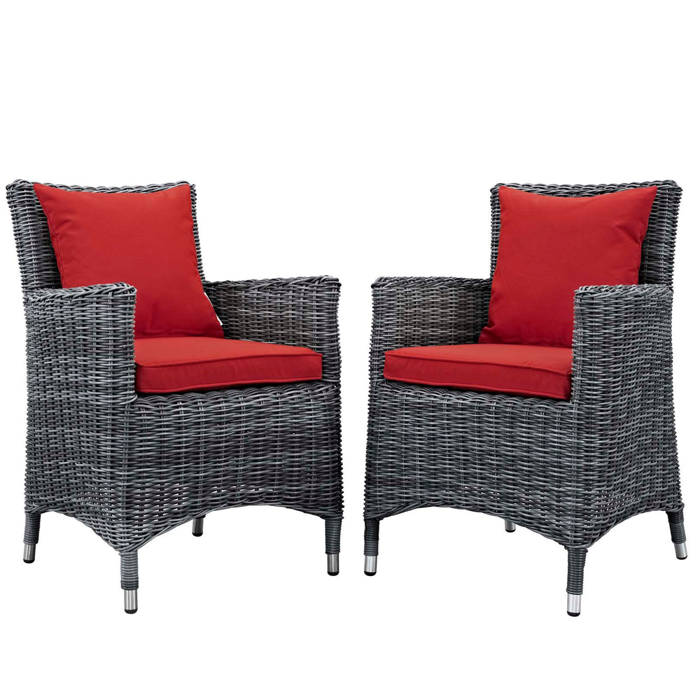 Modway Summon 2 Piece Outdoor Patio Sunbrella Dining Set - EEI-2313 | Outdoor Chairs | Modishstore - 9