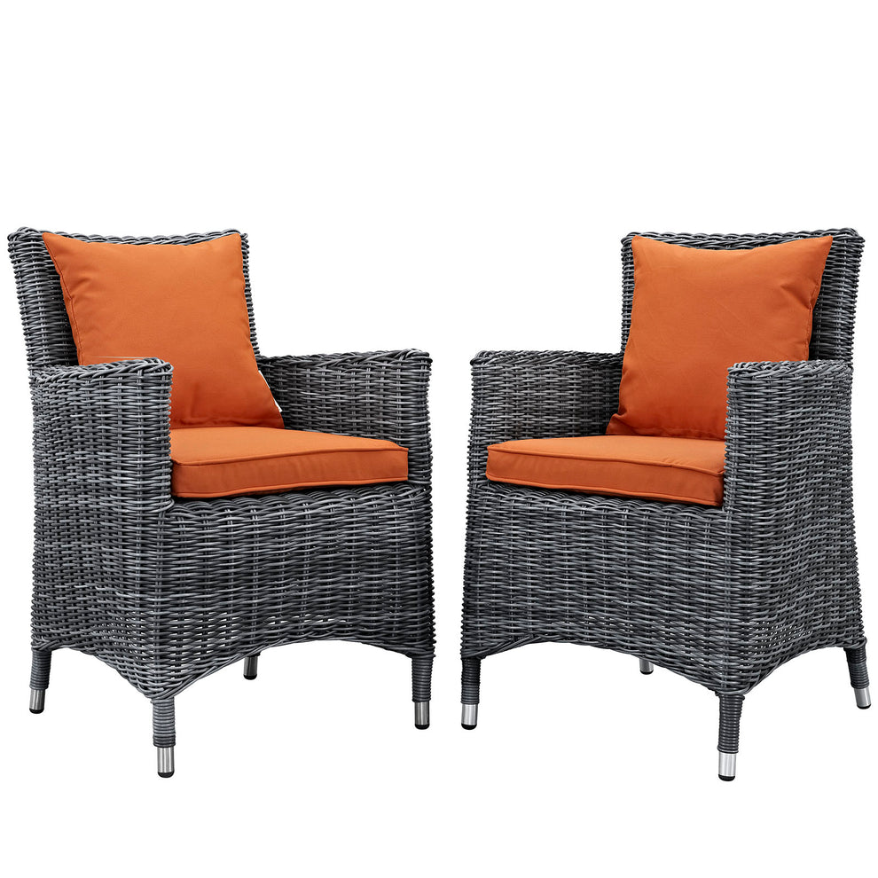 Modway Summon 2 Piece Outdoor Patio Sunbrella Dining Set - EEI-2313 | Outdoor Chairs | Modishstore - 6