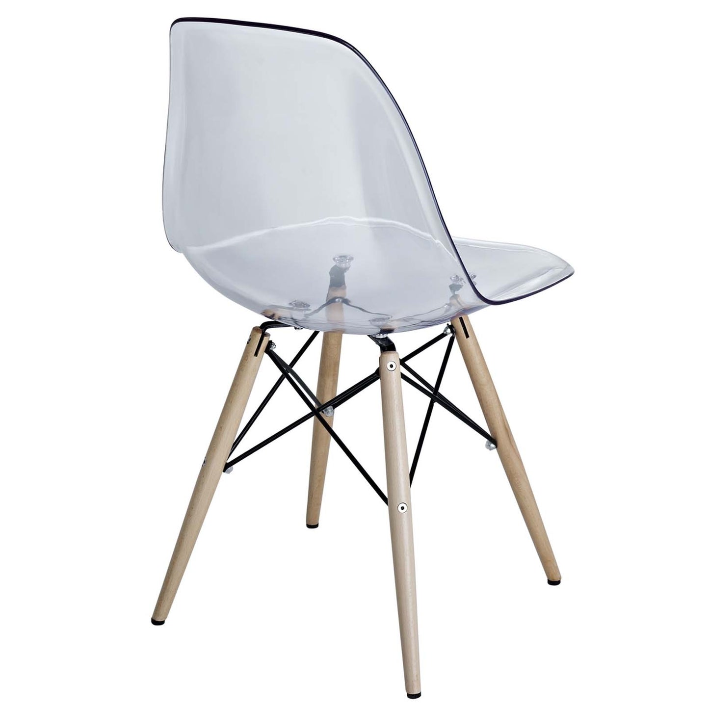 Modway Pyramid Dining Side Chair - Clear | Dining Chairs | Modishstore-3