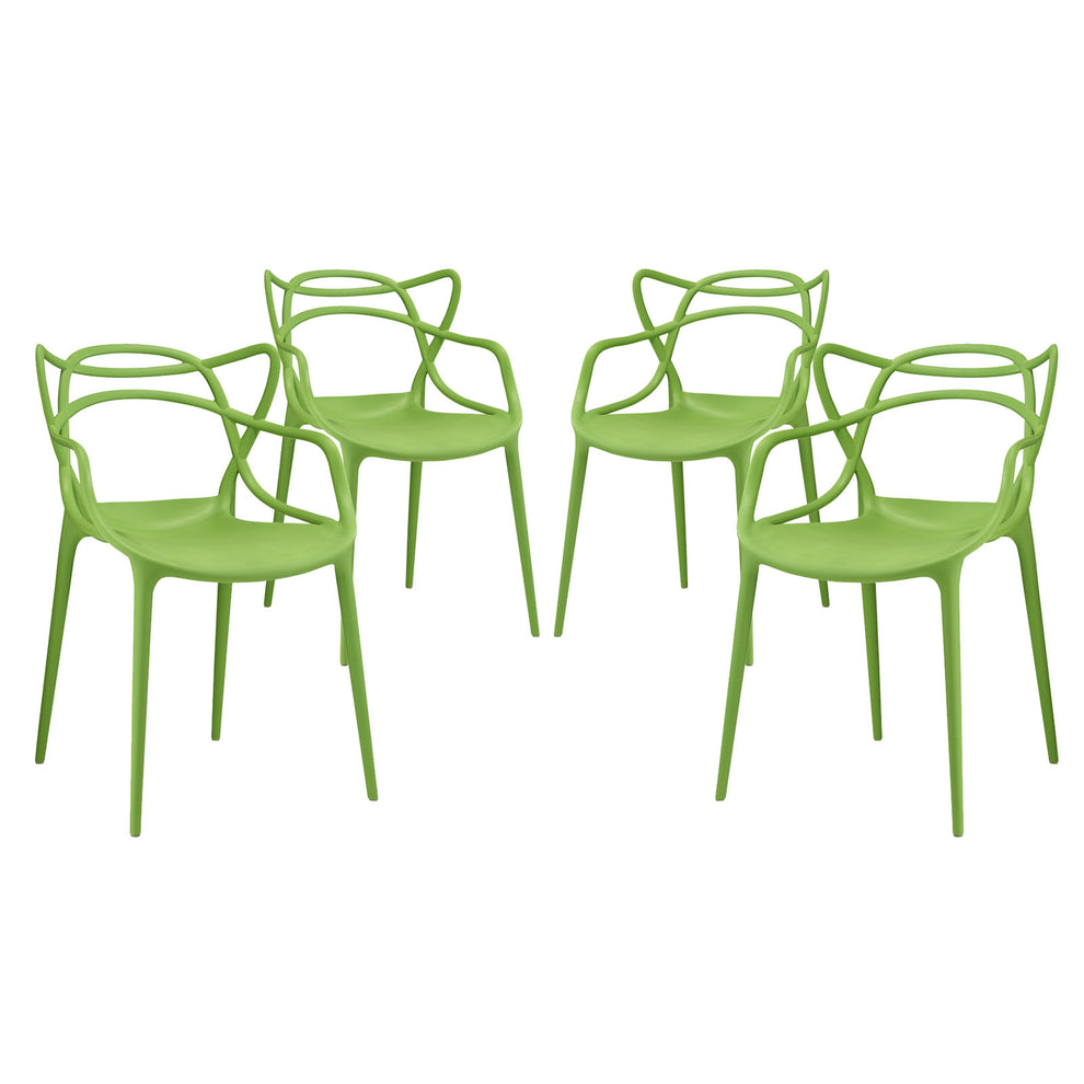 Modway Entangled Dining Set - Set of 4 - EEI-2348 | Dining Chairs | Modishstore - 3