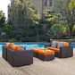 Convene 5 Piece Outdoor Patio Sofa Set By Modway - EEI-2351 | Outdoor Sofas, Loveseats & Sectionals | Modishstore - 13